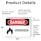 Signmission Hydrogen Danger Sign, Vinyl Decal, 24in W x 18in L, 2PK OS-2PACK-DS-D-1824-L-1368 - alternate 5